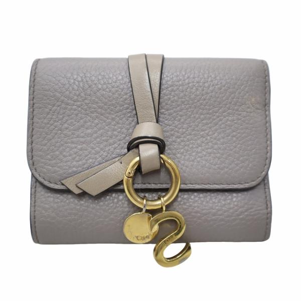 クロエ CHLOE Alphabet アルファベット 三つ折りミニ財布 スモール トリフォールド ウ...