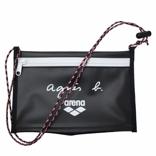 アニエスベー agnes b. agnes b. × arena サコッシュ ウォータープルーフ バ...