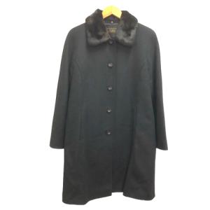 wnc ハイファッション Hi-fashion コート 13 黒 ミンクファー カシミヤ