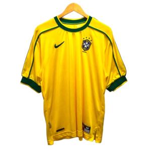 ナイキ NIKE ゲームシャツ スポーツウェア ジャージ 1998 フランスW杯 ブラジル代表 半袖...