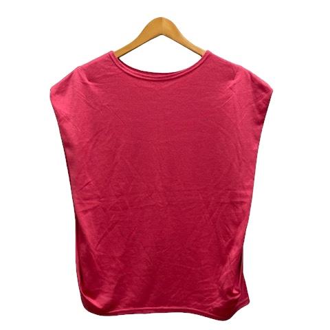 ココンライフ coconlife カットソー クルーネック 無地 半袖 L 桃 ピンク レディース