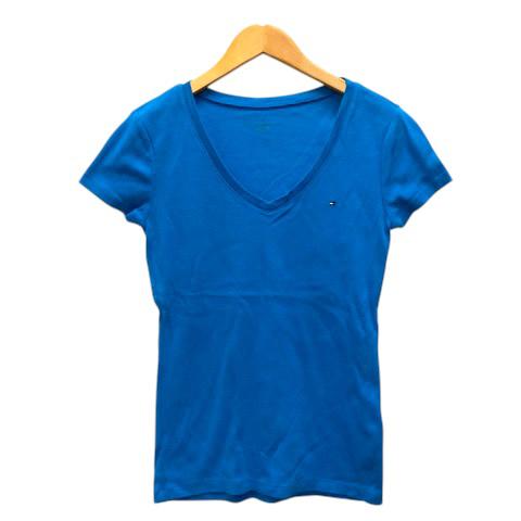 トミーヒルフィガー TOMMY HILFIGER Tシャツ Vネック コットン ワンポイントロゴ 半...