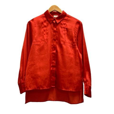 エイチ&amp;エム H&amp;M シャツ 長袖 無地 2 オレンジ レディース