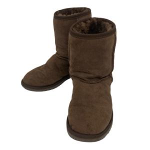 アグ UGG ショートブーツ クラシックショート ムートンブーツ 23cm ブラウン レディース
