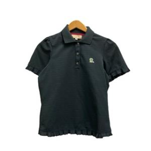 ケイタマルヤマ KEITA MARUYAMA ポロシャツ 半袖 ロゴ刺繍 ワンポイント フリル コッ...