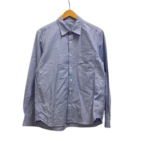 無印良品 良品計画 シャツ 長袖 ボタンダウンカラー 無地 コットン 853260-350 L 青 ...