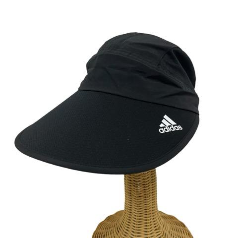 未使用品 アディダス adidas 帽子 プリント 54-57cm IB0310 黒 ブラック 白 ...