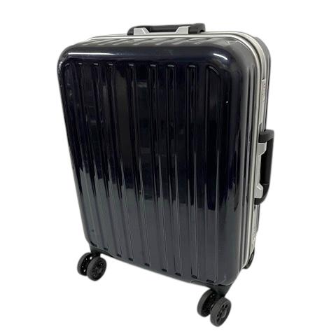wise:ly キャリーケース スーツケース 無地 4輪 光沢 紺 ネイビー 黒 ブラック メンズ ...