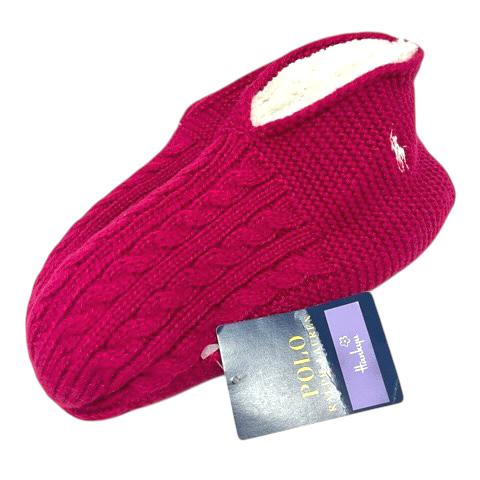 未使用品 ポロ ラルフローレン POLO RALPH LAUREN 靴下 ルームソックス ボア ロゴ...