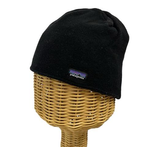 パタゴニア Patagonia ニットキャップ ニット帽 無地 黒 ブラック レディース