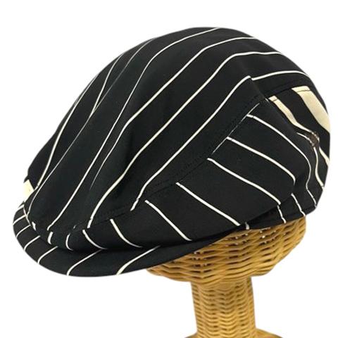 ボルサリーノ Borsalino 帽子 日本製 キャスケット ストライプ ロゴ 刺繍 L/58cm ...