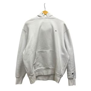 チャンピオン CHAMPION パーカー 長袖 無地 フード コットン混 C8-U123 XL 白 ホワイト 青 ブルー 赤 レッド メンズ