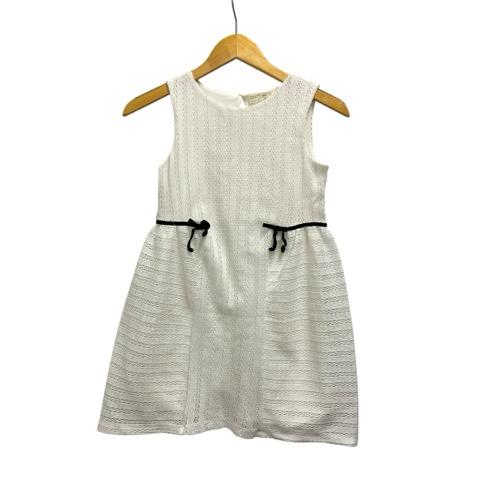 ザラガールズ ZARA Girls ミニワンピース ノースリーブ クルーネック レース コットン 9...