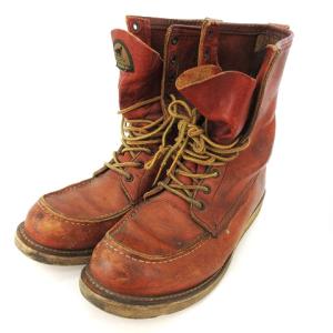 レッドウィング REDWING ロングブーツ 90年代 半円犬タグ ヴィンテージ レザー ブラウン ...