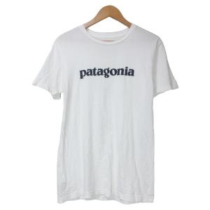 パタゴニア Patagonia テキスト ロゴ オーガニック Tシャツ 39154 半袖 アウトドア ウエア クルーネック スリムフィット XS 白 ■GY01｜vectorpremium