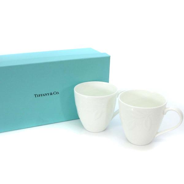 ティファニー TIFFANY &amp; CO. テラス Terrace 2客セット ペア マグカップ 白 ...