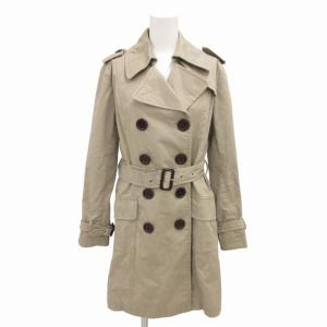 Chloe クロエ CHLOE トレンチコート 裏地チェック エポレット ベルト  