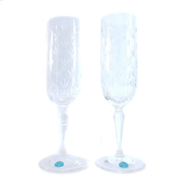 ティファニー TIFFANY &amp; CO. 未使用 シャンパングラス ワイングラス フローレット 食器...