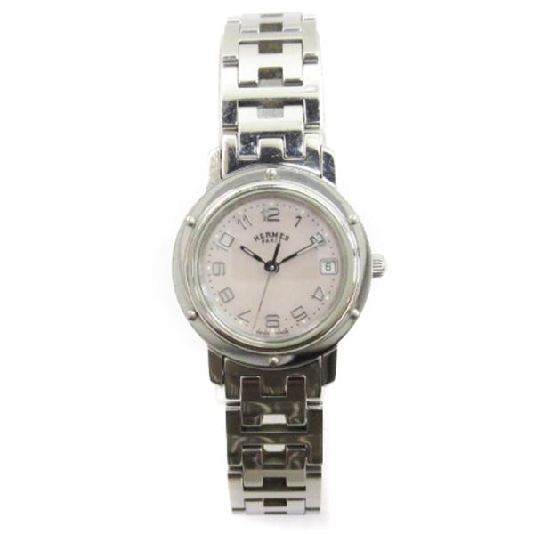 エルメス HERMES クリッパー Clipper 腕時計 クォーツ デイト SS CL4.210 ...