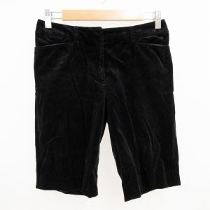ナチュラルビューティーベーシック NATURAL BEAUTY BASIC ハーフパンツ ショーツ ショート ベロア S 紺 ネイビー /FF レディース