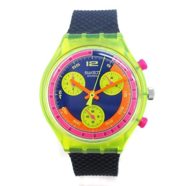 スウォッチ SWATCH ヴィンテージ 1992年製 腕時計 クォーツ 3針 クロノグラフ グランプ...