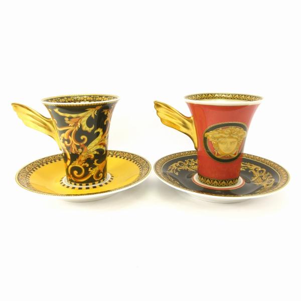 ヴェルサーチ ヴェルサーチェ VERSACE ローゼンタール Rosenthal 2客 カップ＆ソー...
