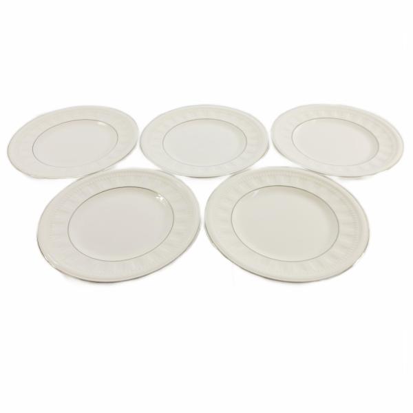ウェッジウッド WEDGWOOD 5枚セット コロシアム プレート 丸皿 食器 18cm ボーンチャ...