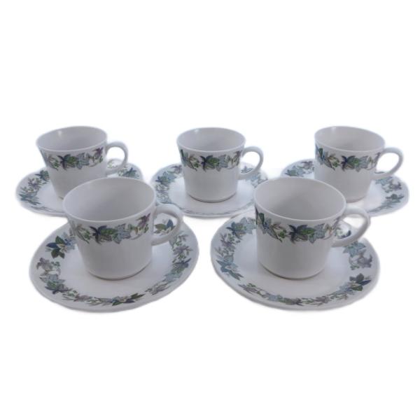 ノリタケ Noritake バロッサシリーズ PROGRESSION カップ＆ソーサー 5客 リーフ...