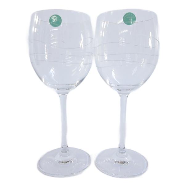 未使用品 ティファニー TIFFANY &amp; CO. カデンツ ワイングラス コップ 食器 ペア ガラ...