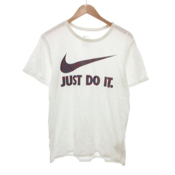 ナイキ NIKE Tシャツ 半袖 ロゴ プリント L 白 ホワイト /JS メンズ