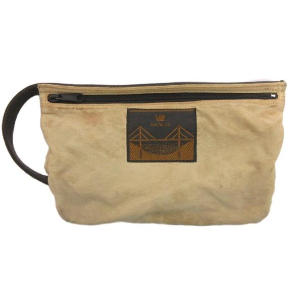 ポスタルコ POSTALCO ドップキッド ナイロン ポーチ ハンドバッグ ベージュ ブラック メン...