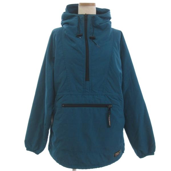 エルエルビーン L.L.BEAN アノラック パーカー プルオーバー ジャケット ハーフジップ 青緑...