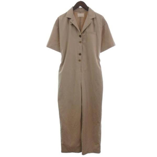 アメリヴィンテージ Ameri VINTAGE カラー ジャンプスーツ オールインワン 半袖 ベージ...