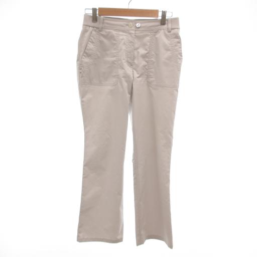 アダバット adabat スラックス パンツ ストレートシルエット ロゴ刺繍 38 グレー /JS ...