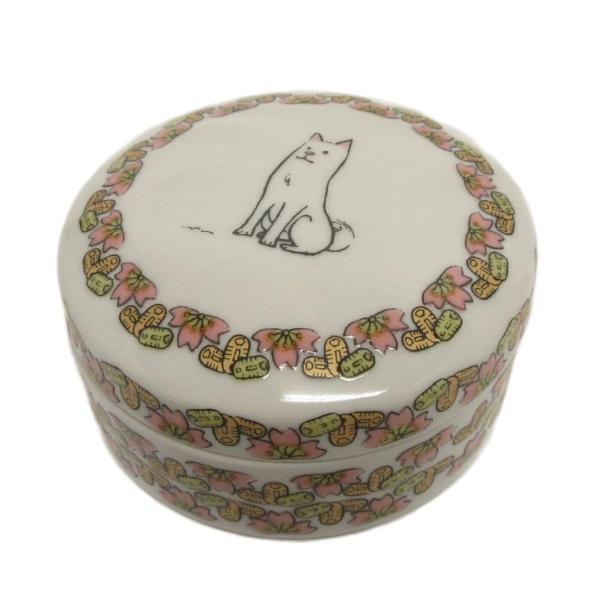 未使用品 KUTANI SEAL 遊中川 2018 ボンボニエール 戌 中川政七商店 ホワイト系 磁...