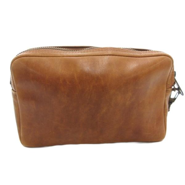 BLAZER CLUB セカンドバッグ クラッチ レザー ブラウン /FF メンズ