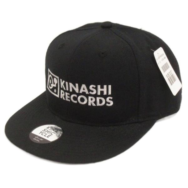 木梨サイクル 木梨レコード コラボ スナップバックキャップ 帽子 黒 メンズ