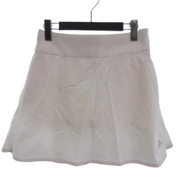 アディダス adidas バックプリーツ キュロット スカート ゴルフウェア 白 ホワイト S ■E...