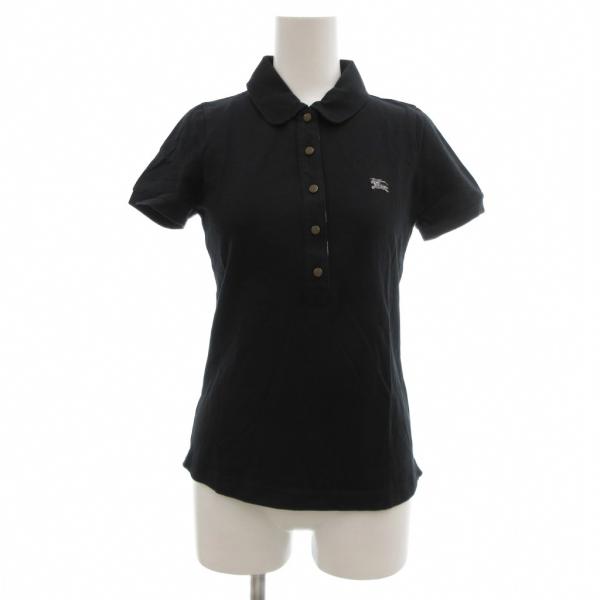 バーバリーブルーレーベル BURBERRY BLUE LABEL ポロシャツ 36 ラウンドカラー ...