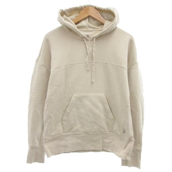 アディダス adidas スウェットパーカー フーディー ロゴ M グレージュ /JS ■FF メン...