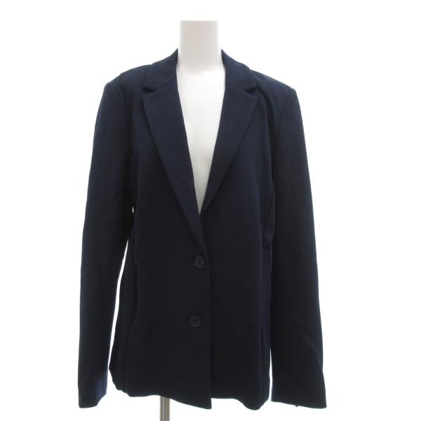 ラコステ LACOSTE テーラードジャケット ブレザー コットンツイル ジップポケット 40 紺 ...