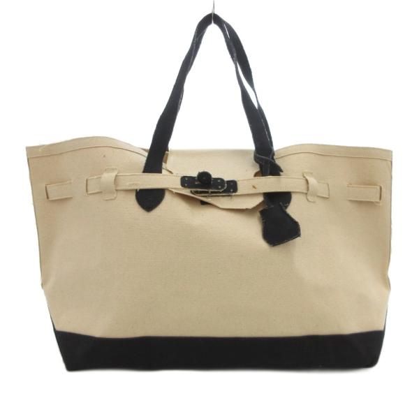 ビームス BEAMS LACOUSETTE ニュークラシックエコバッグ トート キャンバス ベージュ...
