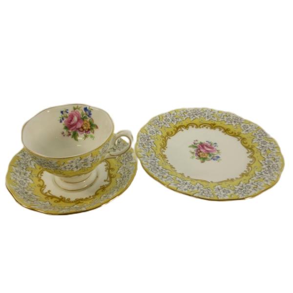 ロイヤルアルバート ROYAL ALBERT カップ＆ソーサー ケーキ皿 茶器 食器 バラ ? イエ...