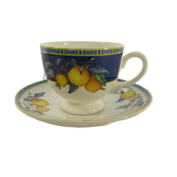 ウェッジウッド WEDGWOOD シトロン カップ＆ソーサー 茶器 食器 フルーツ柄 青 ブルー  ...