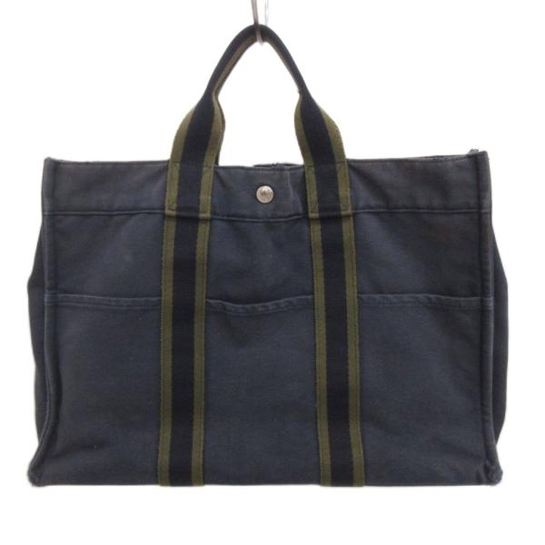 エルメス HERMES トートバッグ フールトゥMM ネイビー系 ☆AA★ ■ECT メンズ レディ...
