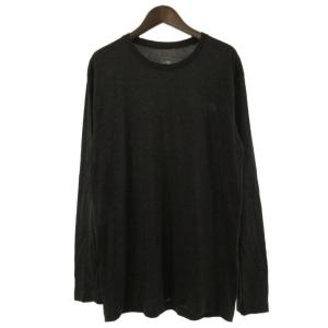 ザノースフェイス THE NORTH FACE ロングスリーブフラッシュドライメリノクルー Tシャツ 長袖 クルーネック NT32088ダークグレー L メンズ