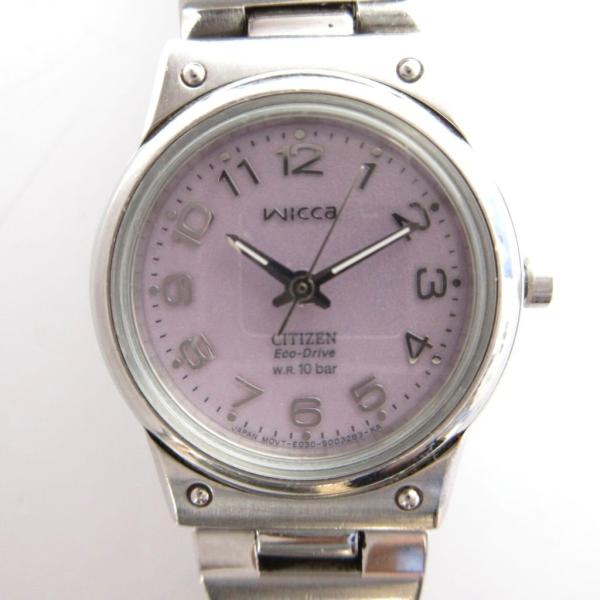 シチズン CITIZEN Wicca エコドライブ E030-S001935 腕時計 ソーラー 文字...