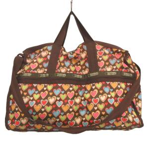 レスポートサック LesportSAC ボストンバッグ ショルダーバッグ ハート 茶 ブラウン系 ■GY99 レディース