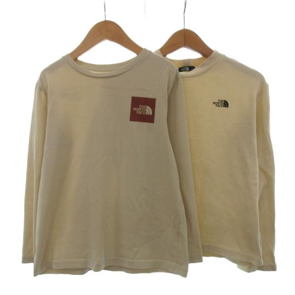 ザノースフェイス THE NORTH FACE 2点セット ロングスリーブ Tシャツ ベージュ系 1...