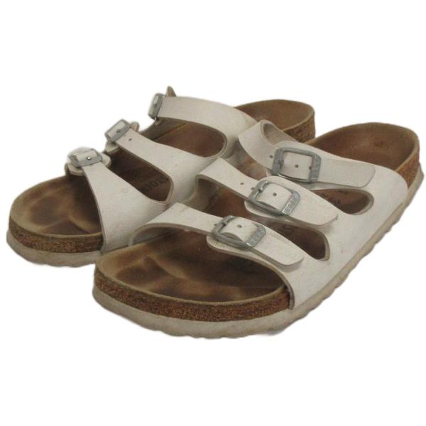 ビルケンシュトック BIRKENSTOCK サンダル Florida フロリダ ホワイト 24cm ...